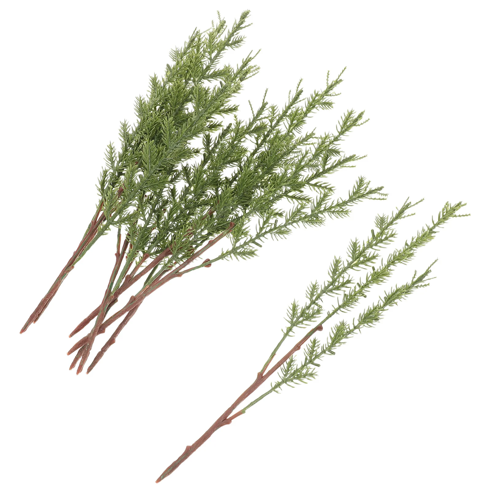 

8Pcs Artificial Pine Needle Branches Realistic Faux Greenery Stems Christmas Tree Garland Wreath Holiday Home Decor