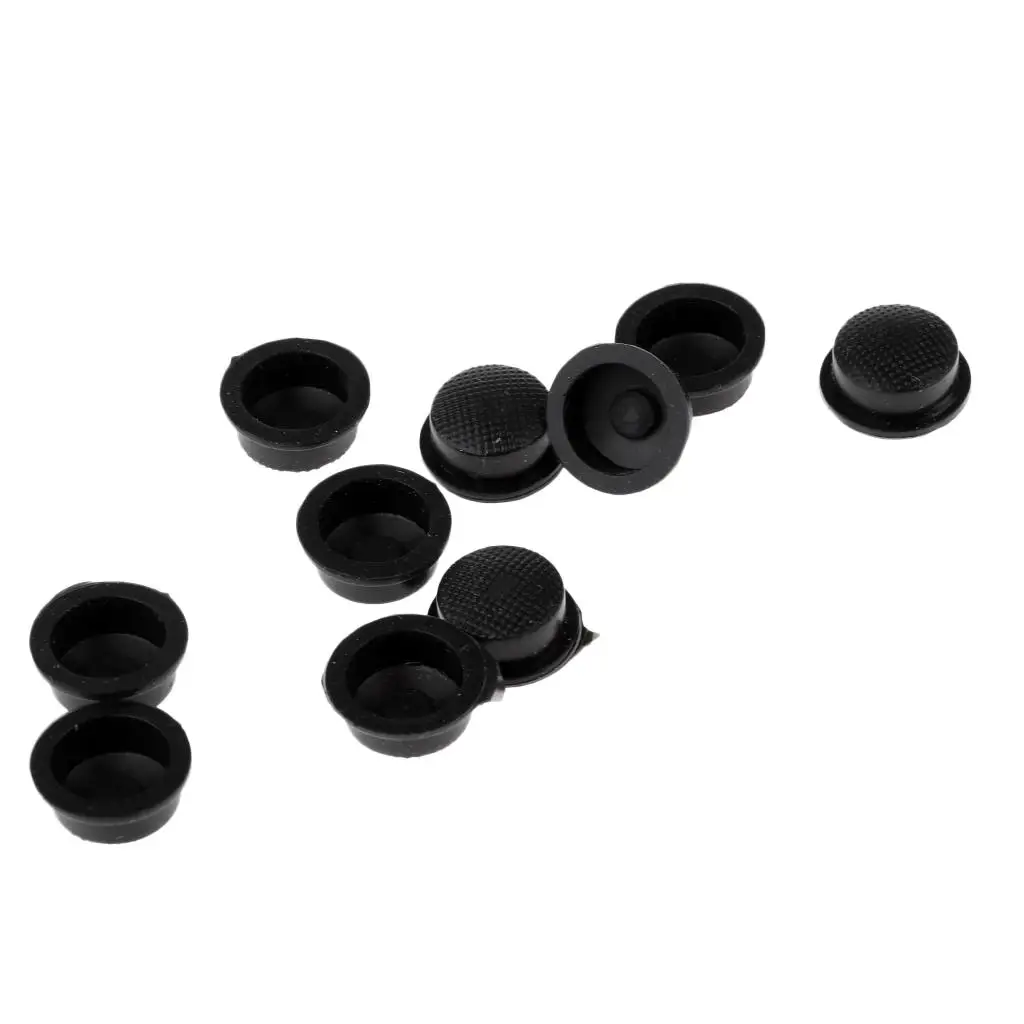10pcs Rubber Button Cover for 18650 Flashlight Torch LED Lamp Switch on Off Anti Slip Tail Accessories Camping Running Emergency