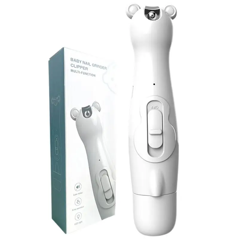 

Baby Electric Nail Trimmer Nail Clippers Toddler Nail Trimmer Nail Grinder Rechargeable With LED Lights Nail Clipper Nail Care