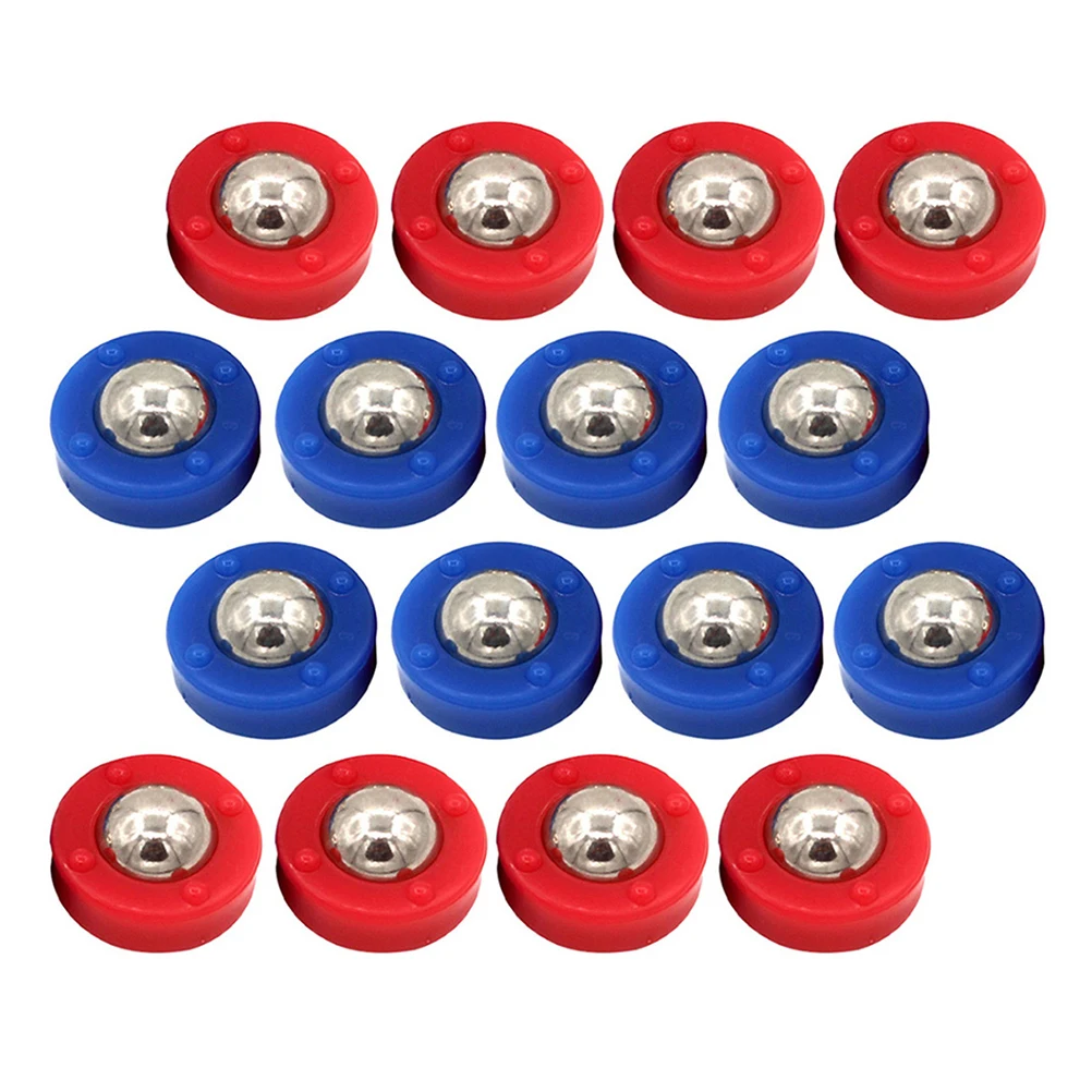 20pcs Shuffleboard Pucks Tabletop Game Steel Plastic Replacement Rolling Beads Durable Rustproof Free Sliding Beads for Family
