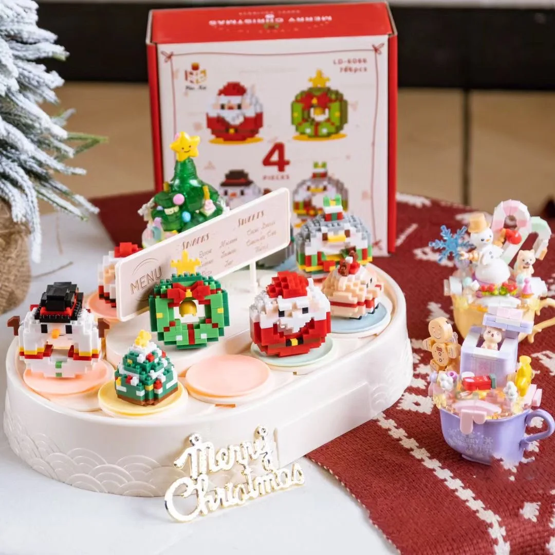 

Mini Christmas Building Block Educational Toys Building Blocks Christmas Gifts Children Boys And Girls Decorative Ornaments