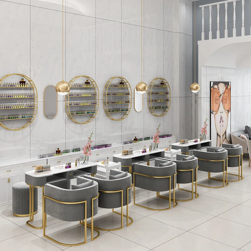 

Professional Salon Furniture Nail Table Station for Tech