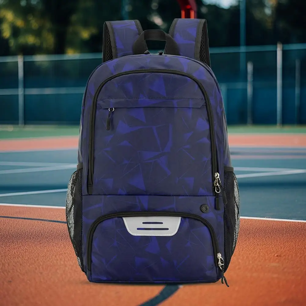 Spacious Soccer Ball Backpack Youth Football Equipment Bag with Shoe Compartment Adjustable Shoulder Straps for Soccer