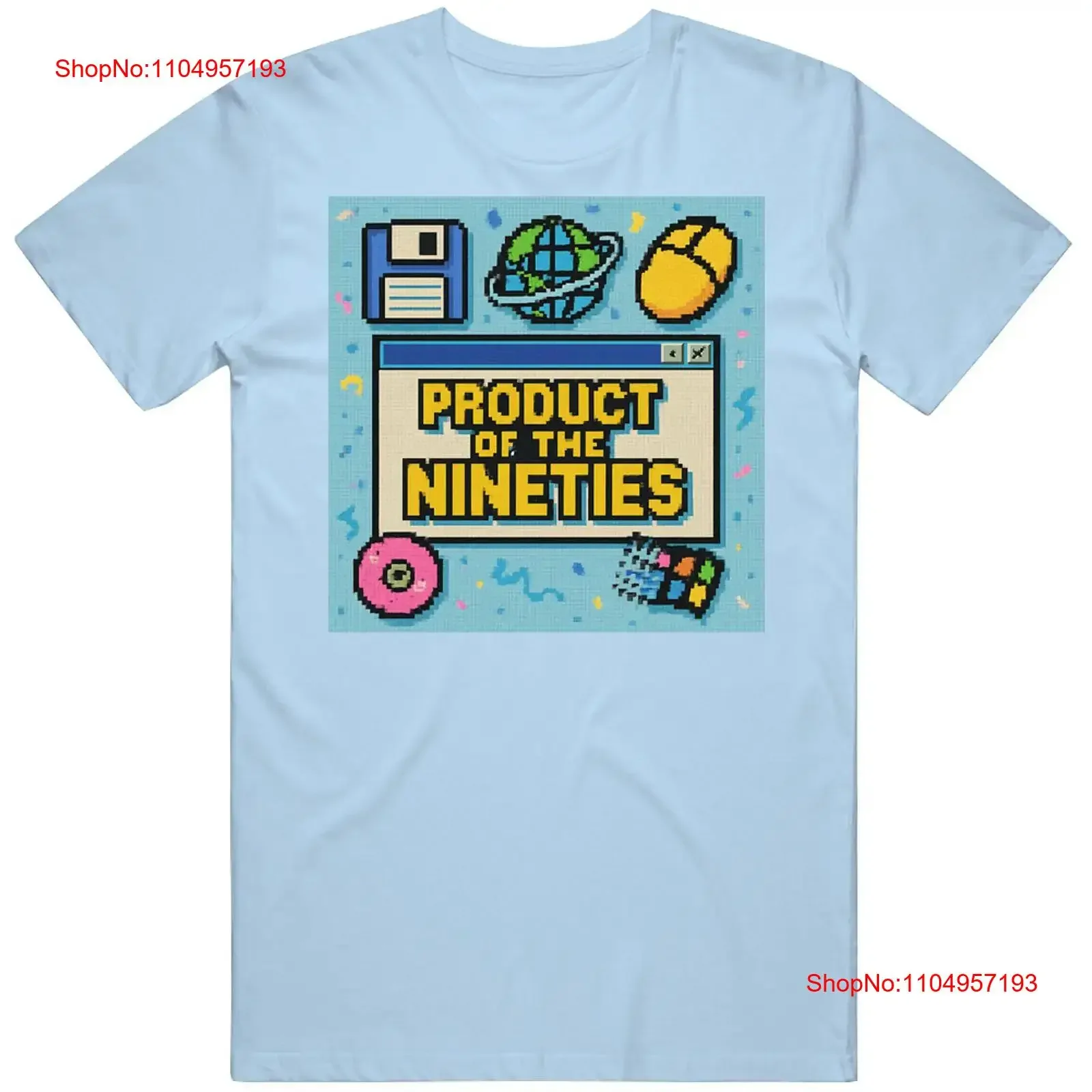 

Product Of The Nineties 90s Tech T Shirt vintage Washed Versatile Stylish Slightly Stretched homme designer clothes Comfortable