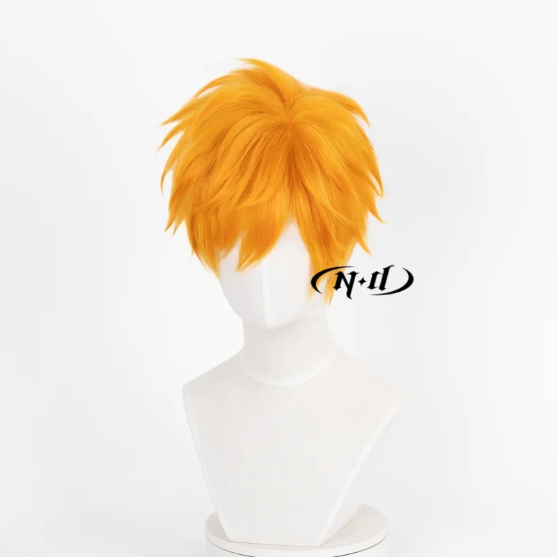 Pelucas de Cosplay ND Ichigo Kurosaki, peluca de pelo Bleach Anime, pelucas de pelo resistentes al calor para disfraz de Halloween, fiesta temática Coser
