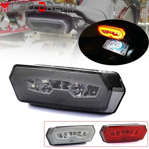 오토바이 LED 후방 브레이크 램프, 방향 지시등 통합 미등, 혼다 MSX 그롬 125 CB CBR 650F CTX700N 2003-2016