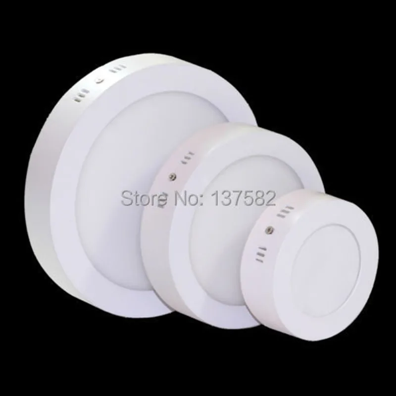 Surface Mounted LED Ceiling Light Panel Light Round/Square Ceiling Down Light 9W 15W 25W 20pcs/lot, DHL Free Shipping