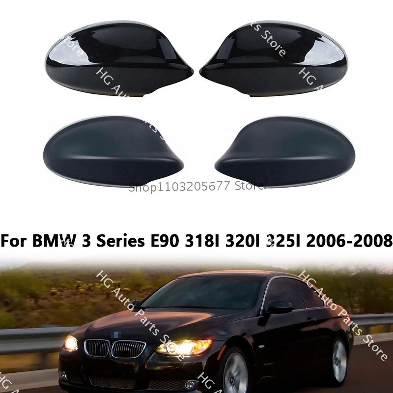 

For BMW 3 Series E90 318I 320I 325I 2006-2008 Car Rearview Mirror Shell Replacement Primer Black