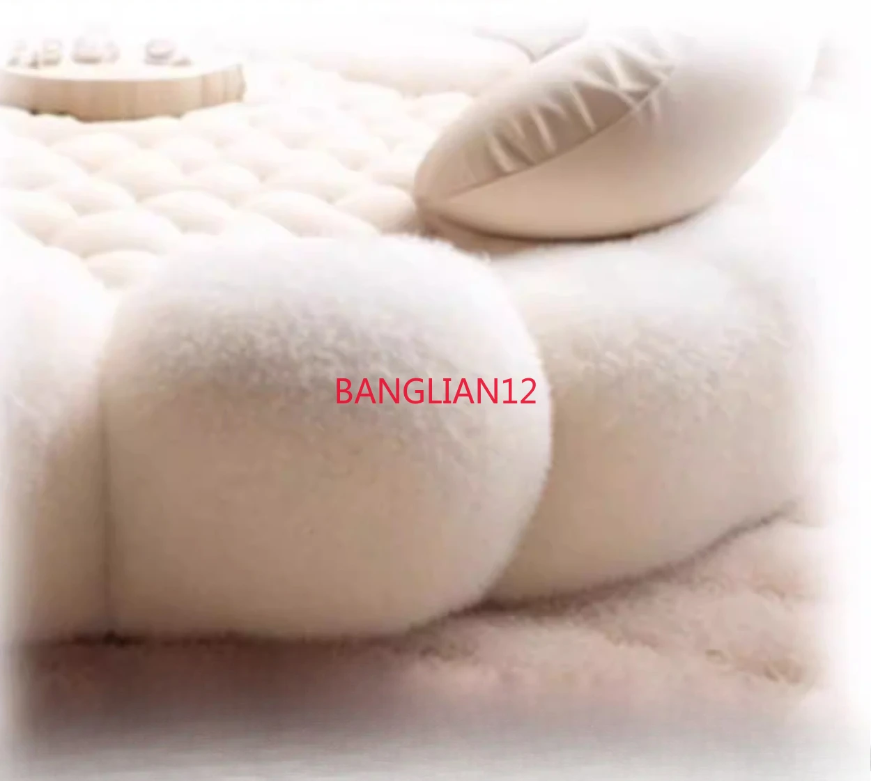 Cream style sofa Queen Bed B&B 2.4 Cream round sofa bed