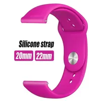 Silicone strap For Samsung Galaxy watch 6 5/5 pro/4/Classic/Active 2/Gear S3 frontier 20 22mm bracelet Huawei GT 2/2e/3 pro band