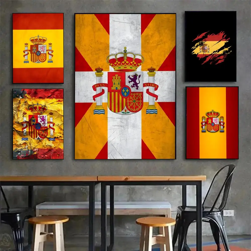 Passionate Cultural Vibrant Country Art S-Spain Poster Poster Painting Wall Art Mural for Living Room Home Decor and Gifts