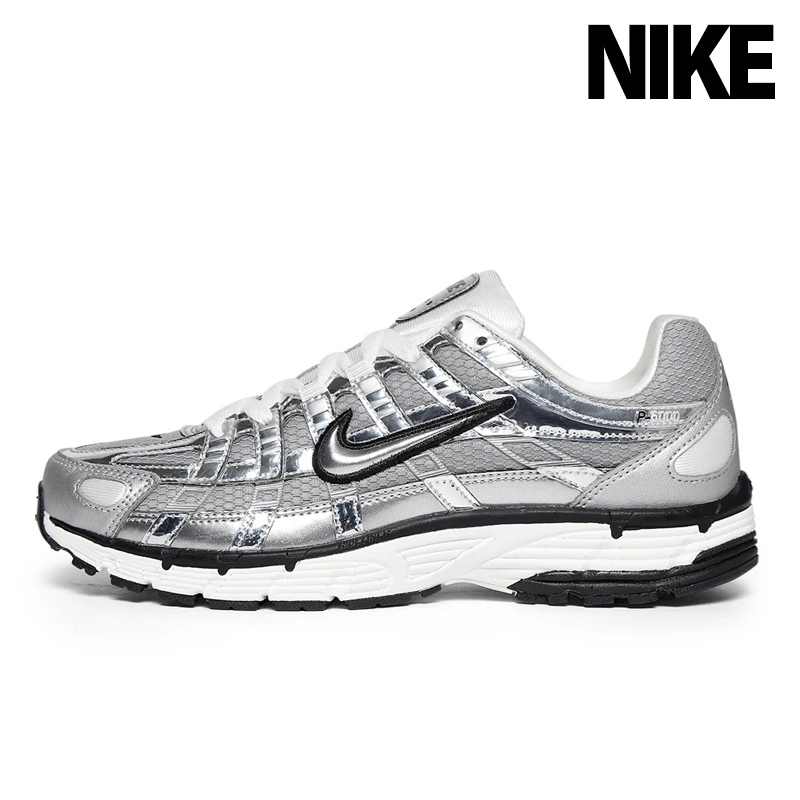 Nike Public Sneakers P-6000 Metallic Silver Cn0149-001