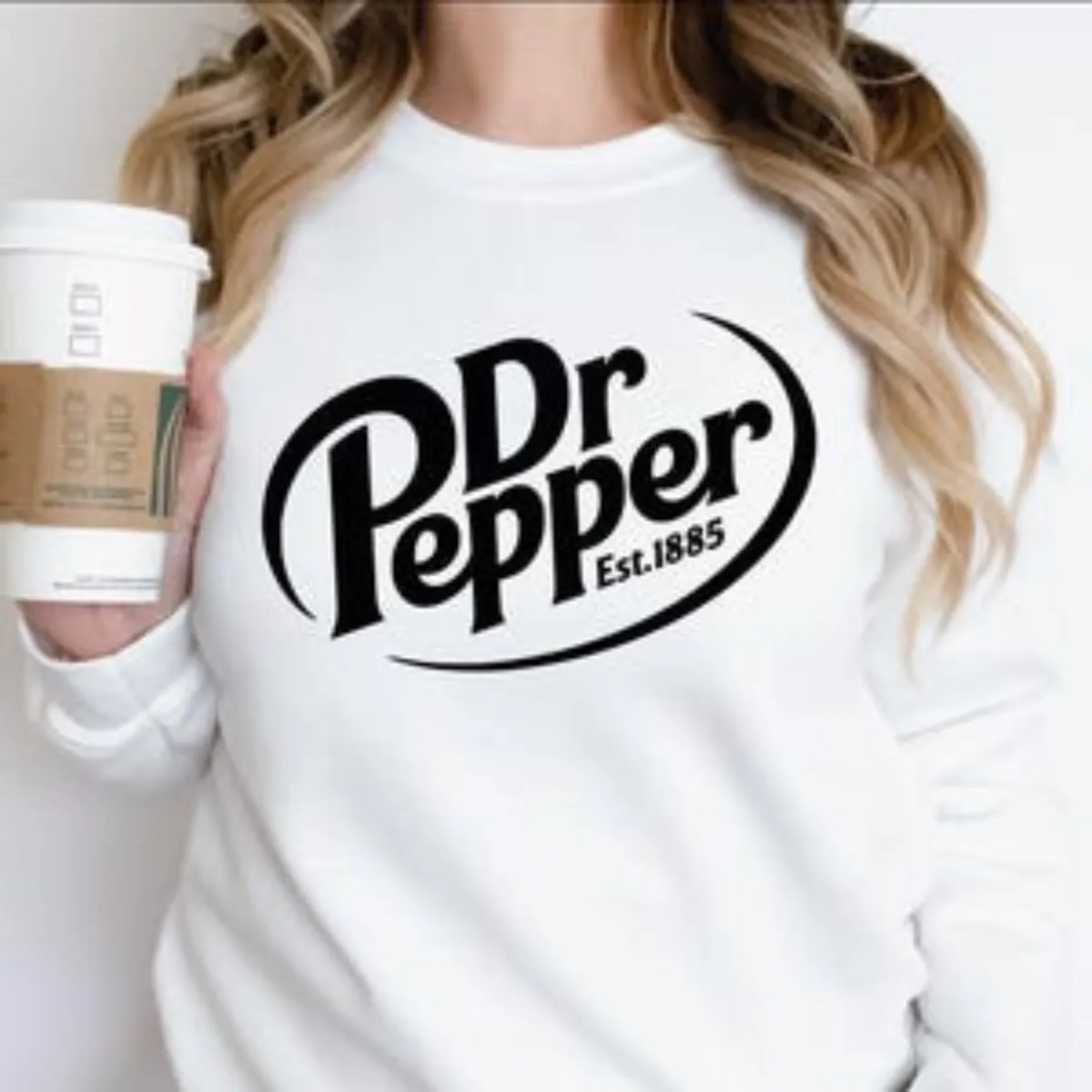 

Женская модная повседневная толстовка с подарочным узором Dr Pepper Lover, пуловер с принтом, подходит для праздничных подарков, повседневная одежда, топы