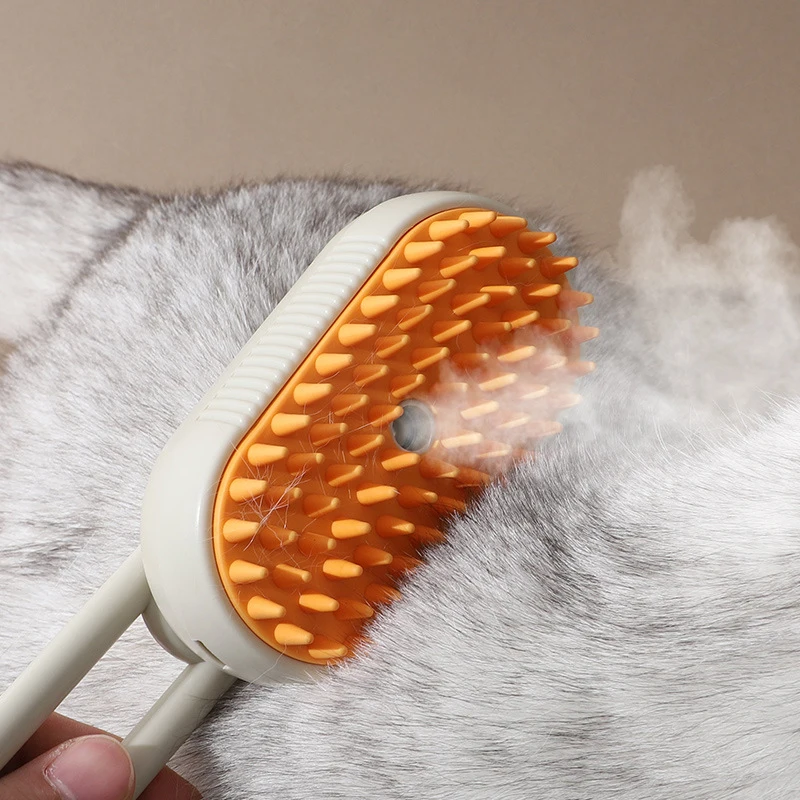 Cat Steam Brush Dog Steamy Hair Comb 3 in 1 Electric Spray Brush for Massage Pet Grooming Hair Removal Comb Anti Flying Brushs