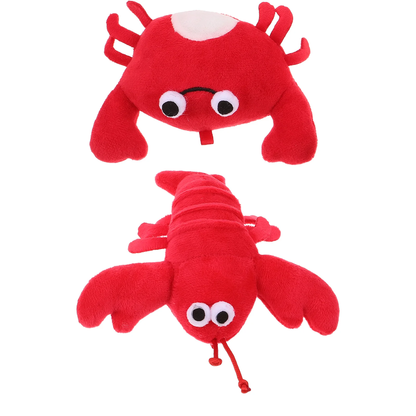 

2pcs Simulated Crab Pin Realistic Lobster Brooch Soft Lightweight Ocean Theme Accessory For Shirt Jacket Hat Party Costume Role