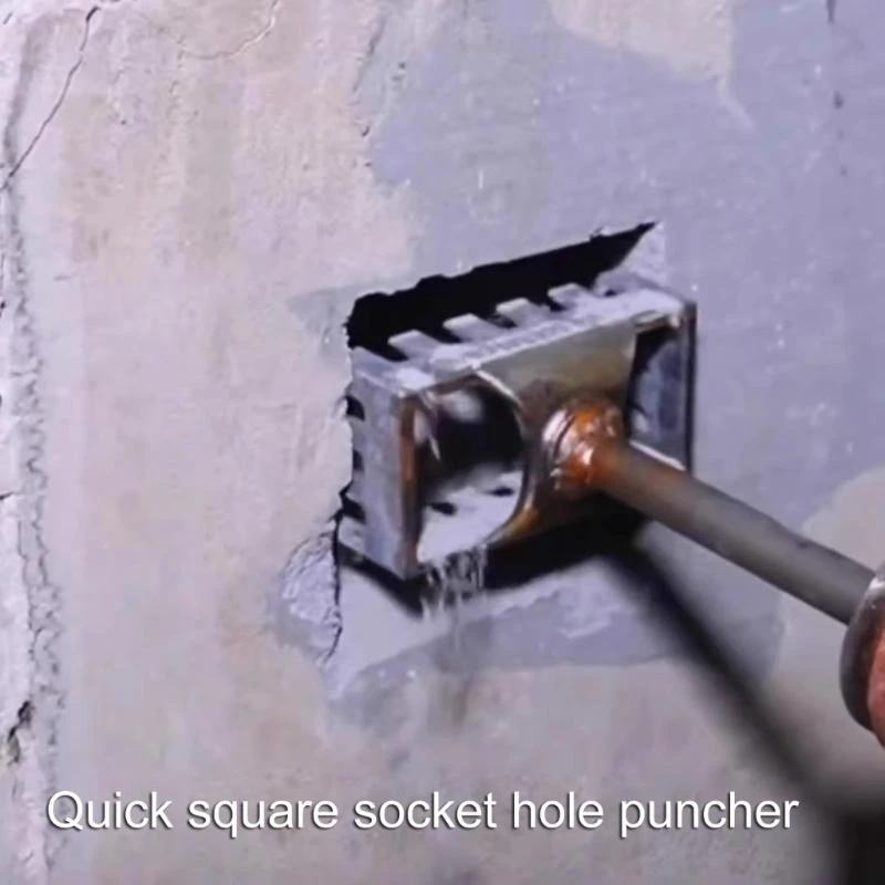 

High Carbon Steel Square Shanks Electric Hammer Grooving Chisels Wall Chasing Tool for 86 Type Junction Box Installation