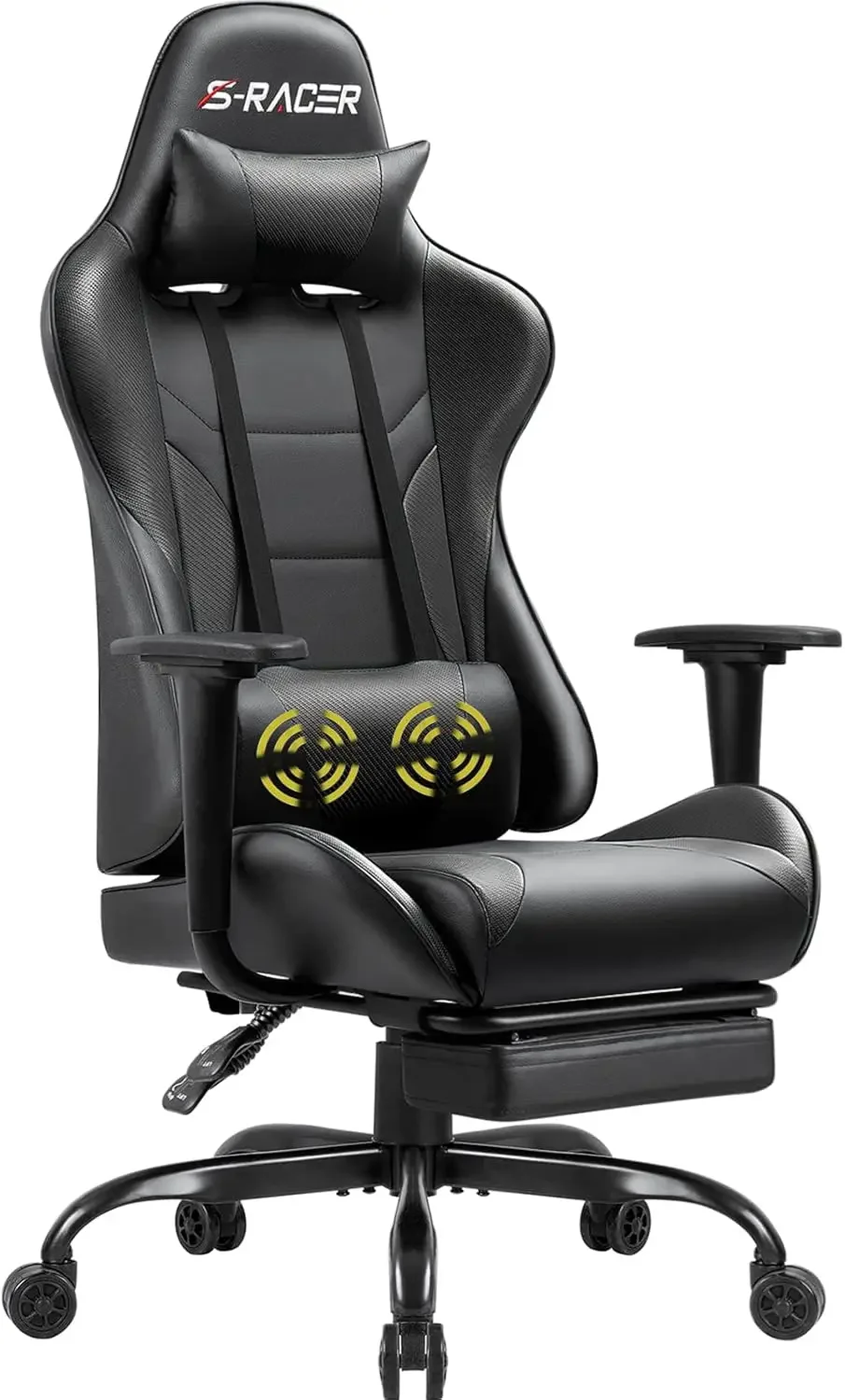 

Homall Gaming Massage Computer Office Ergonomic Desk Chair with Footrest Racing Executive Swivel Chair Adjustable Rolling Task