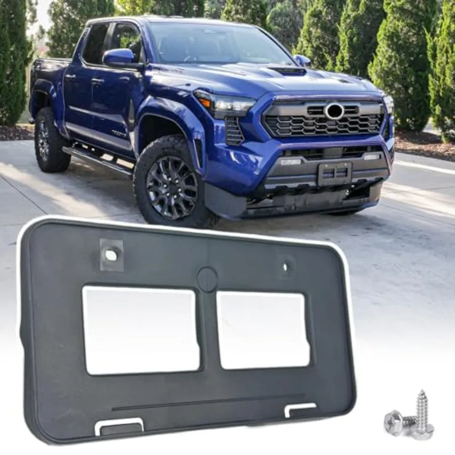 

OEM Front License Plate Frame for 2024 2025 2026 Toyota Tacoma Exclude Limited Model Front Bumper License Plate Holder Mounting