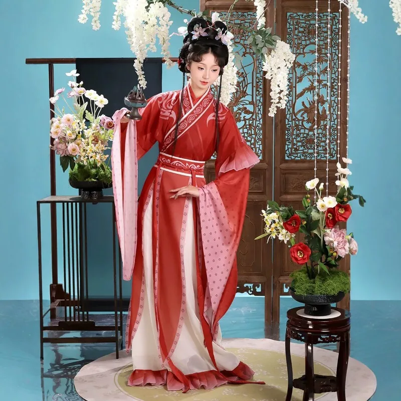 Wei and Jin made feather sleeve film and television clothing, improved Hanfu fairy clothing in the Northern and Southern