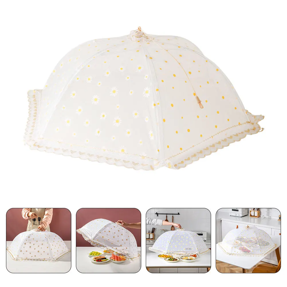 

Foldable Food Cover Mesh Tabletop Tent Insect Dust Proof Kitchen Tool For Picnics Fresh Keeping Protection Dish Cover