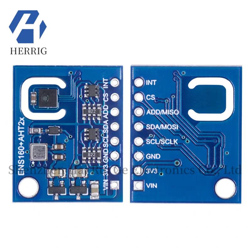 Temperature and Humidity Sensor ENS160 AHT21 Carbon Dioxide CO2 eCO2 TVOC Air Quality Module