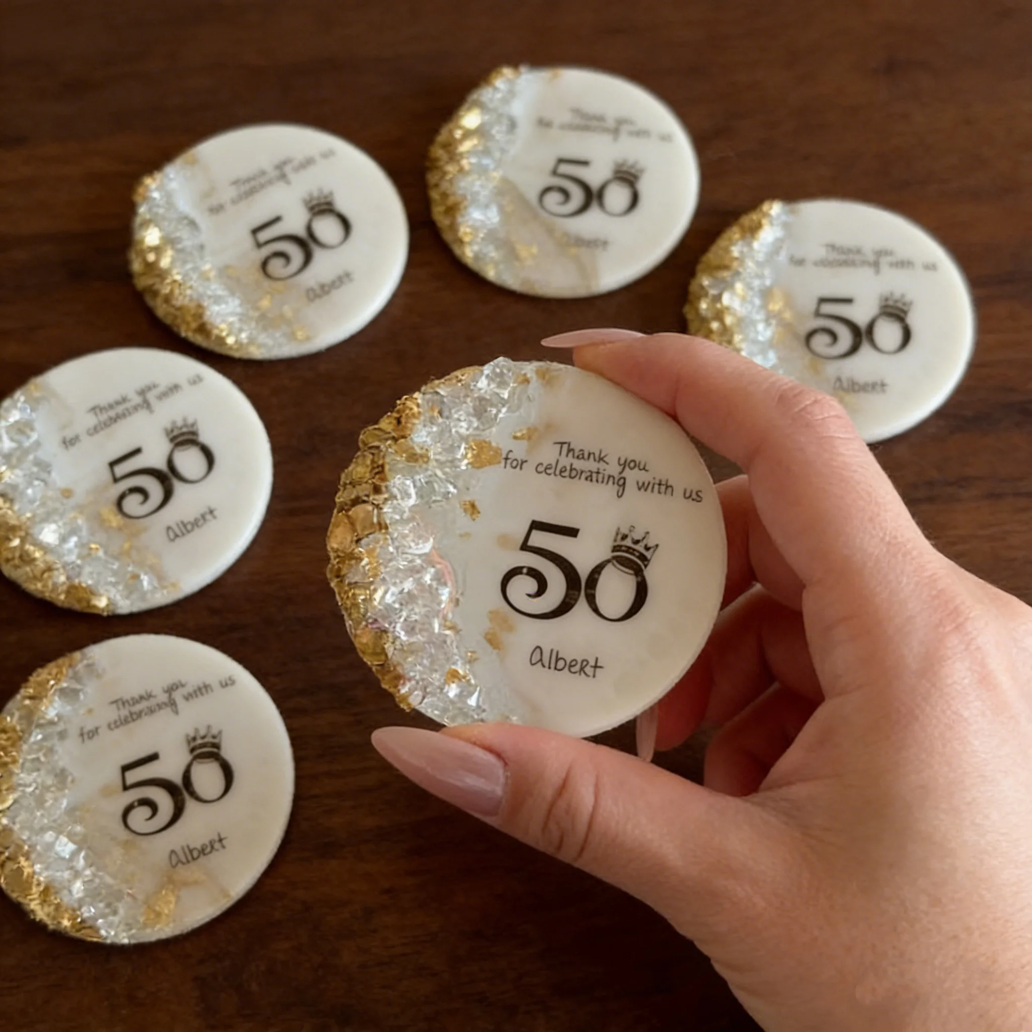 

Персонализированный магнит на день рождения из эпоксидной смолы | Сувениры и подарки ручной работы для гостей на вечеринку