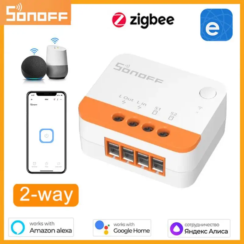 

Умный выключатель SONOFF ZBMINI-L2 Zigbee, не требует нейтрального провода, двухстороннее управление, дистанционное управление через приложение eWeLink, поддержка Alexa, Alice, Google Home