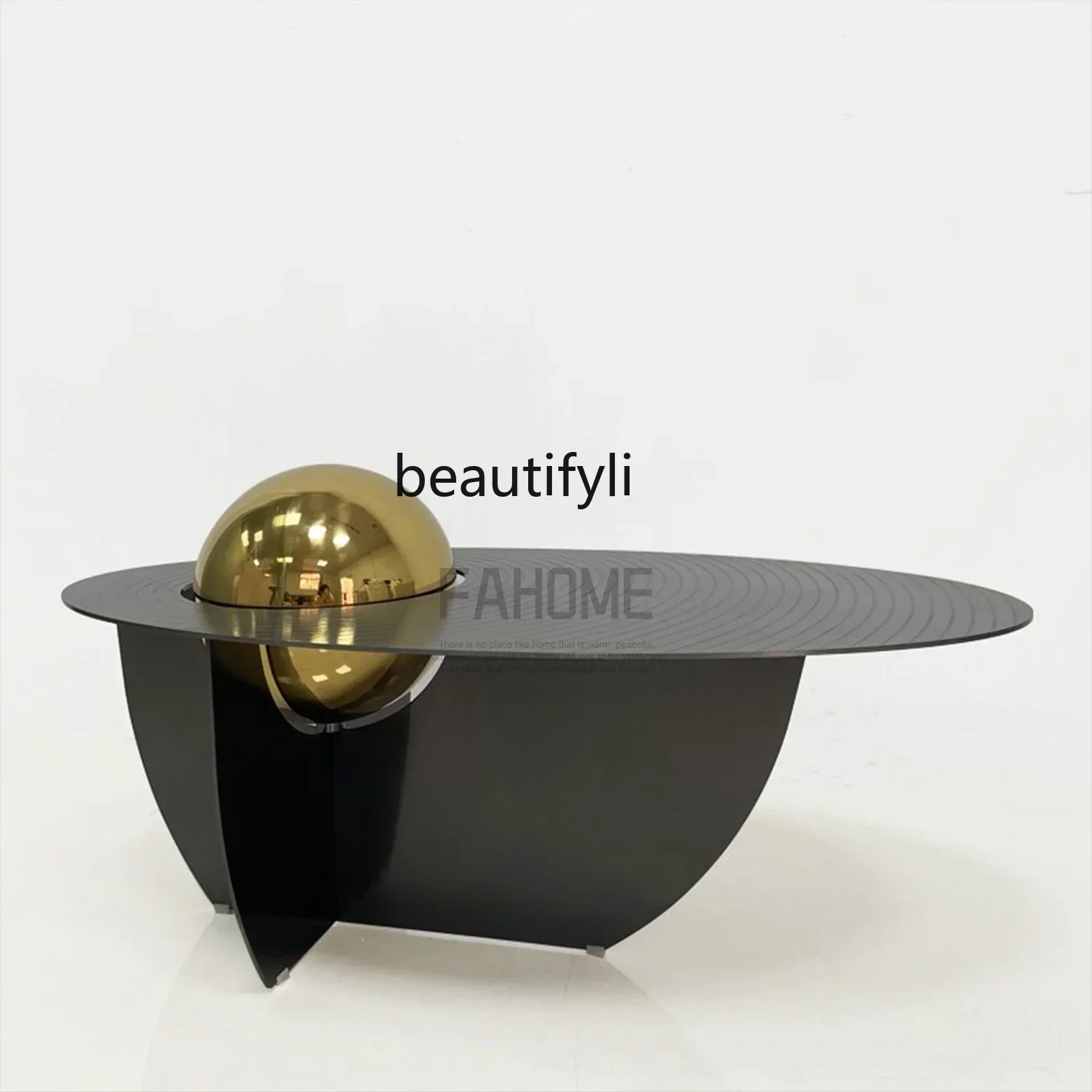 D36Minimalist Light Luxury Special-Shaped Planet Tea Table Shape Ball Table Club High Sense
