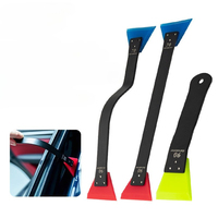 ALIWRAP Small Rubber PPF Squeegee 2 in 1 Scraper Car Corner Windshield Glass Water Wiper Cleaning Tool Window Tinting Shovel