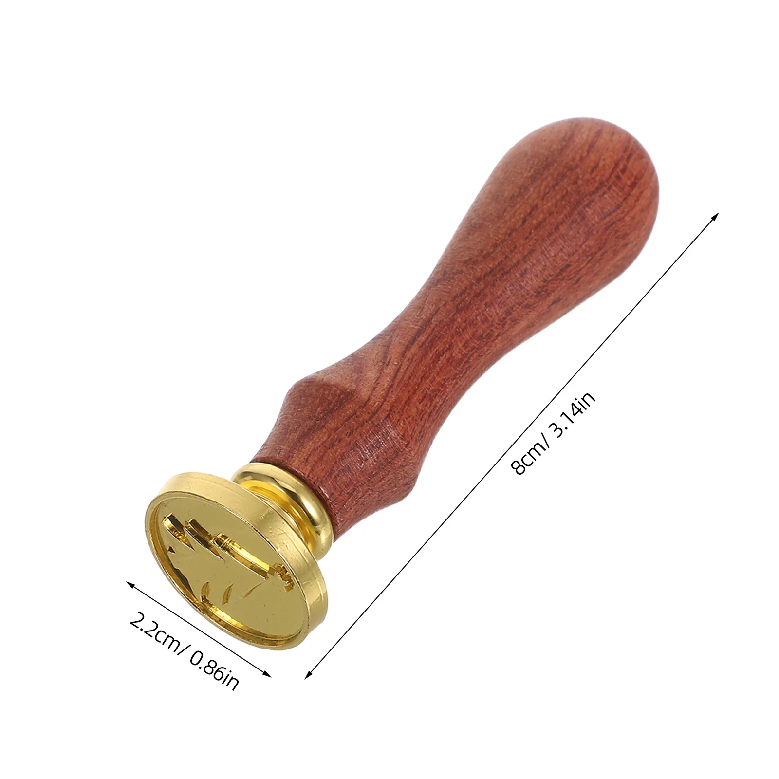 1Set Retro Wax Seal Kit Alloy Heads Wooden Handle Christmas Sealing Kit Invitations Handmade Envelope