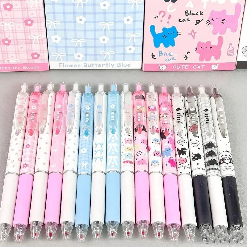 Kawaii Cartoon Gel Pen Set Food Pattern Design Smooth Writing for Students Note Taking Kids Stationery Gifts