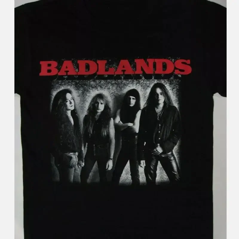 Camiseta negra de manga corta Badlands para hombre S 234XL