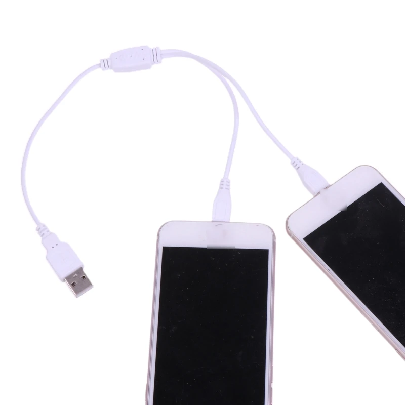 2 In 1 USB-듀얼 마이크로 USB 케이블 충전 와이어 코드, 2 개의 장치 USB 충전기