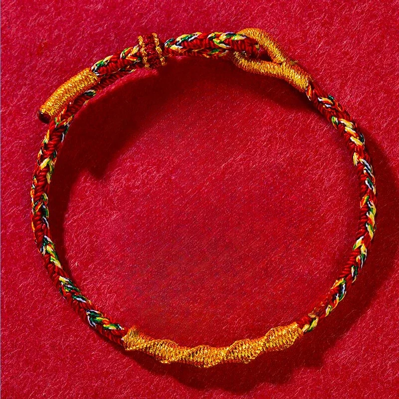 

2024 год 12 знаков зодиака переплетения красная веревка переплетения ручек Tai Sui решает стихийную безопасность увеличивает раньше