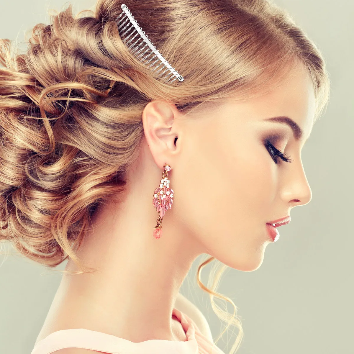 12Pcs Hair Comb Set Metal Wire Fancy 20 Teeth Slide Hairclip for Bridal Wedding Party Prom Women Accessories Hair Comb