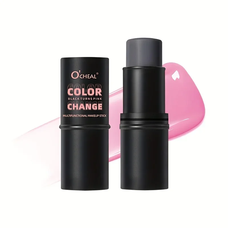 Barra de maquillaje multifuncional 3 en 1, rubor que cambia de Color, sombra de ojos, brillo de labios de larga duración, crea un aspecto de maquillaje delicado