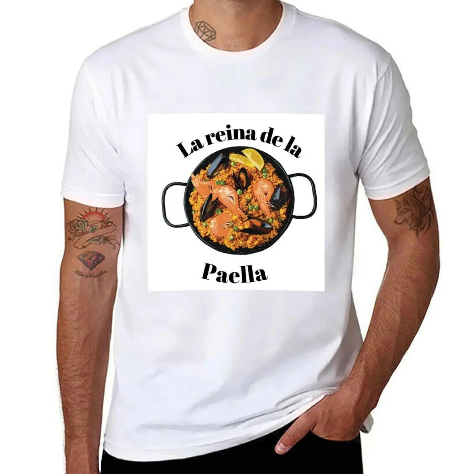Camiseta La reina de la paella, cómoda para uso diario