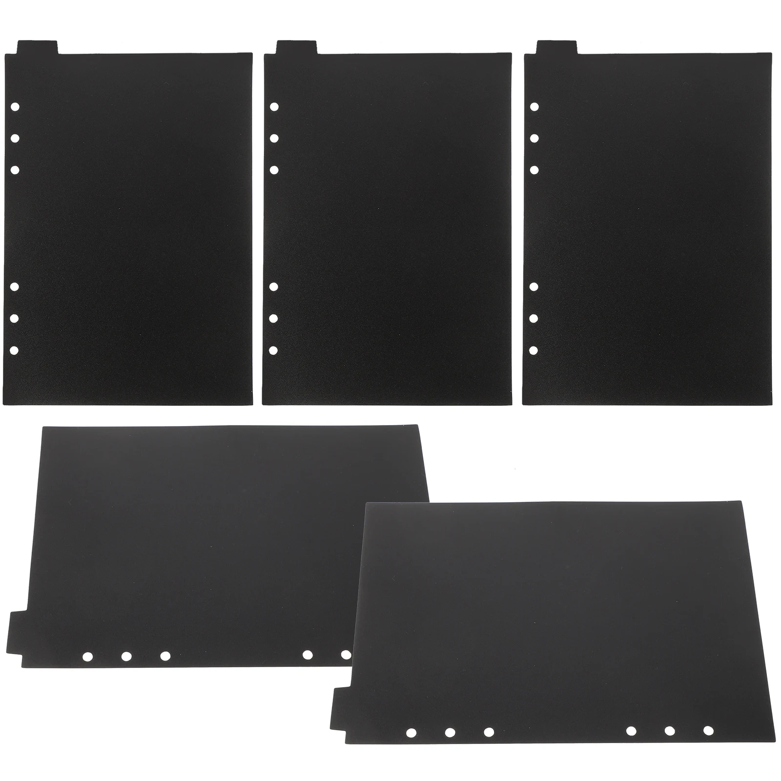 

5pcs Partition Dividers Plastic Tabs for 6 Ring Binder Organizer Notebooks Binder Dividers Organizers
