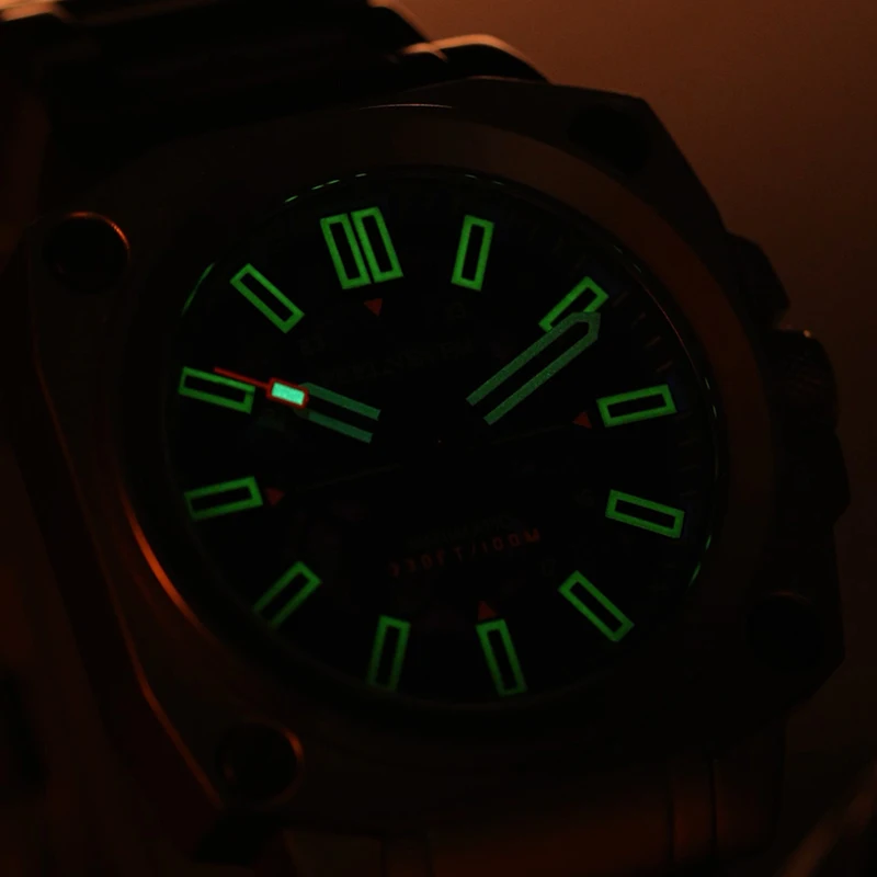 FEELNEVER New Mechanical Watches Men Fashion Stainless Steel Luxury Mens Watch Waterproof Luminous Automatic Wristwatches Reloj view 5