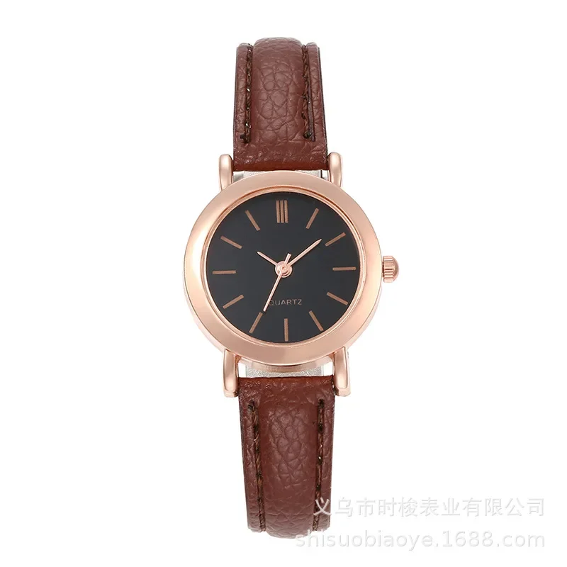 2024 New Women\'s Watch Student Simple Leisure Retro Quartz Watch Belt Watch Wholesale