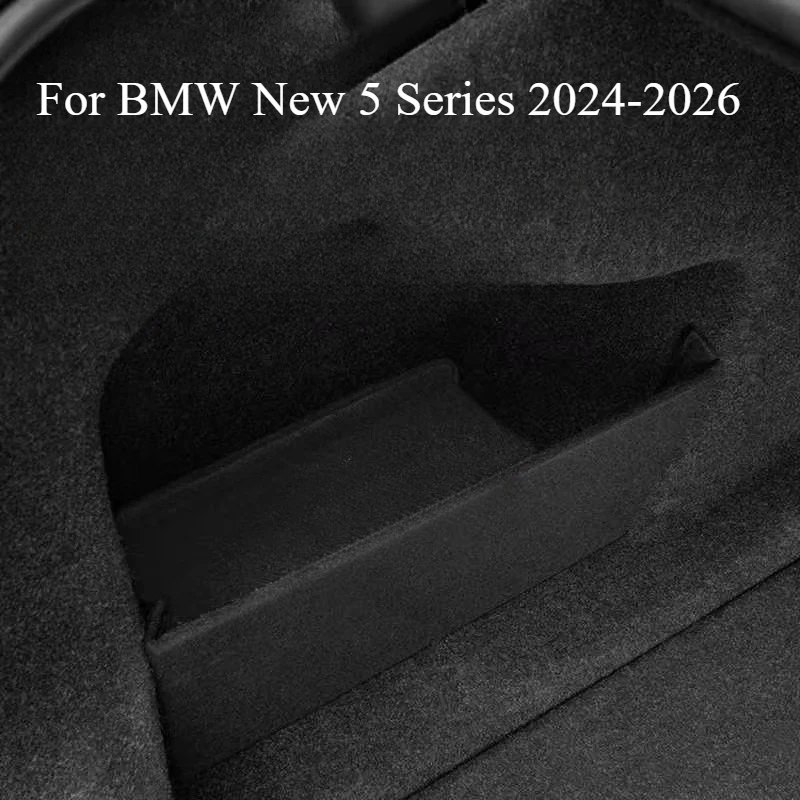 For BMW New 5 Series 2024-2026 Trunk Storage Compartmentator Storage Box Cover Side Baffle Retrofit Automobiles Accessories