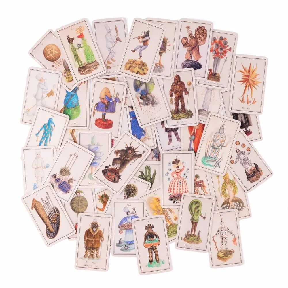 The Carnival at the End of the World Tarot Deck, 78 Vintage Illustration Tarot Cards, Divination Spiritual Game Collectible Gift