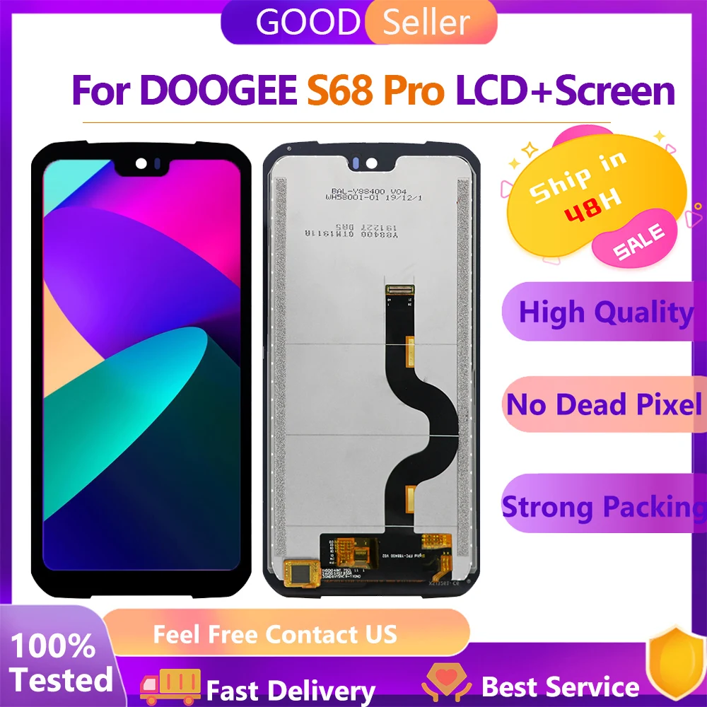 

5.9" Original For DOOGEE S68 Pro S68Pro LCD S68 Pro Display LCD Touch Screen Digitizer Assembly New Screen