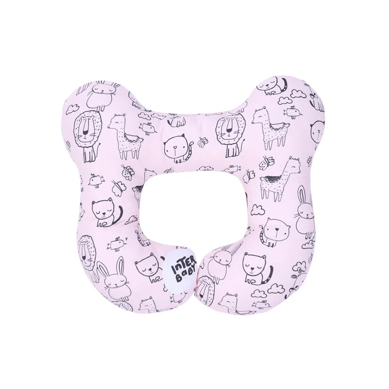 Baby Stroller Neck Pillow Child Car Seat Headrest U-shaped Pillow Neck Pillow Washable Pillow for Travel Sleep