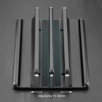 1Pc Adjustable Desktop Notebook Dock Space-Saving 3 In 1 computer stand Vaydeer Plastic Vertical Laptop Stand Holder