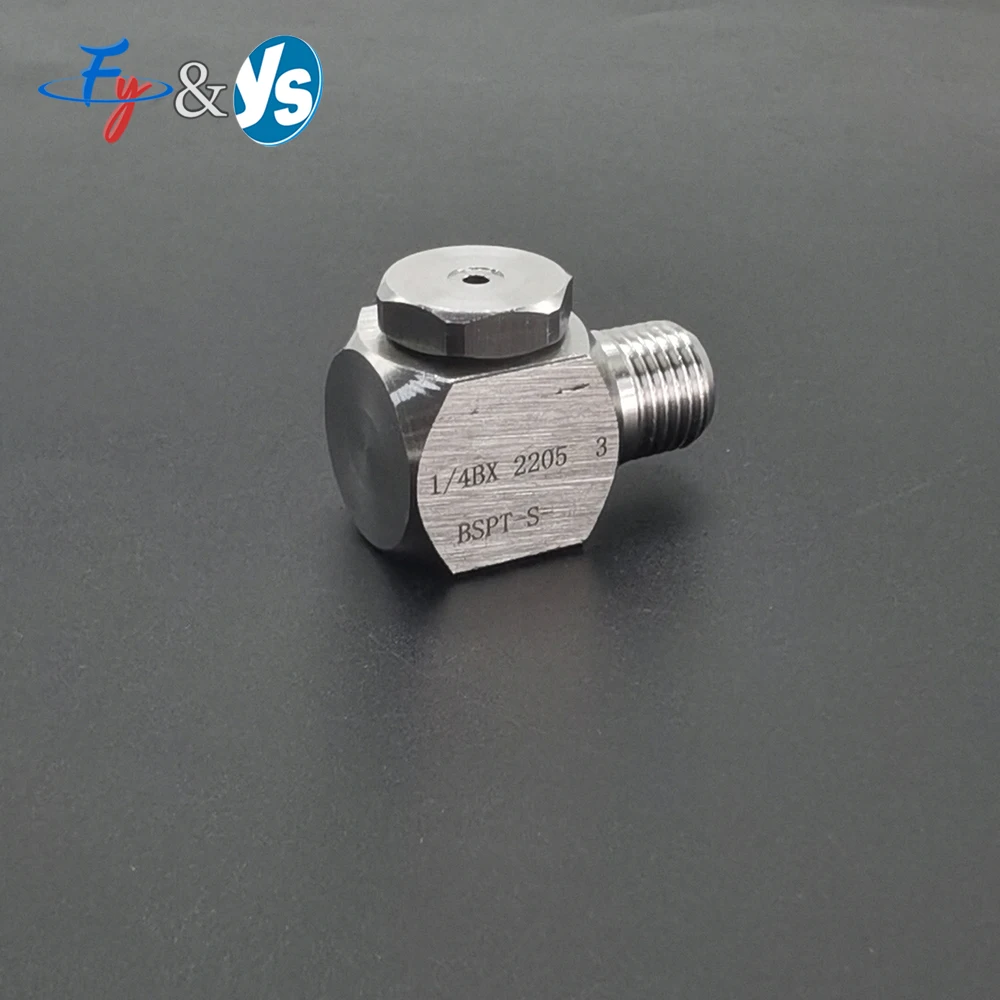 Stainless Steel BX Corner Nozzle 90 Degree Hollow Cone Spray Atomizing Nozzle Dust Removal and Defoaming High-pressure Cleaning