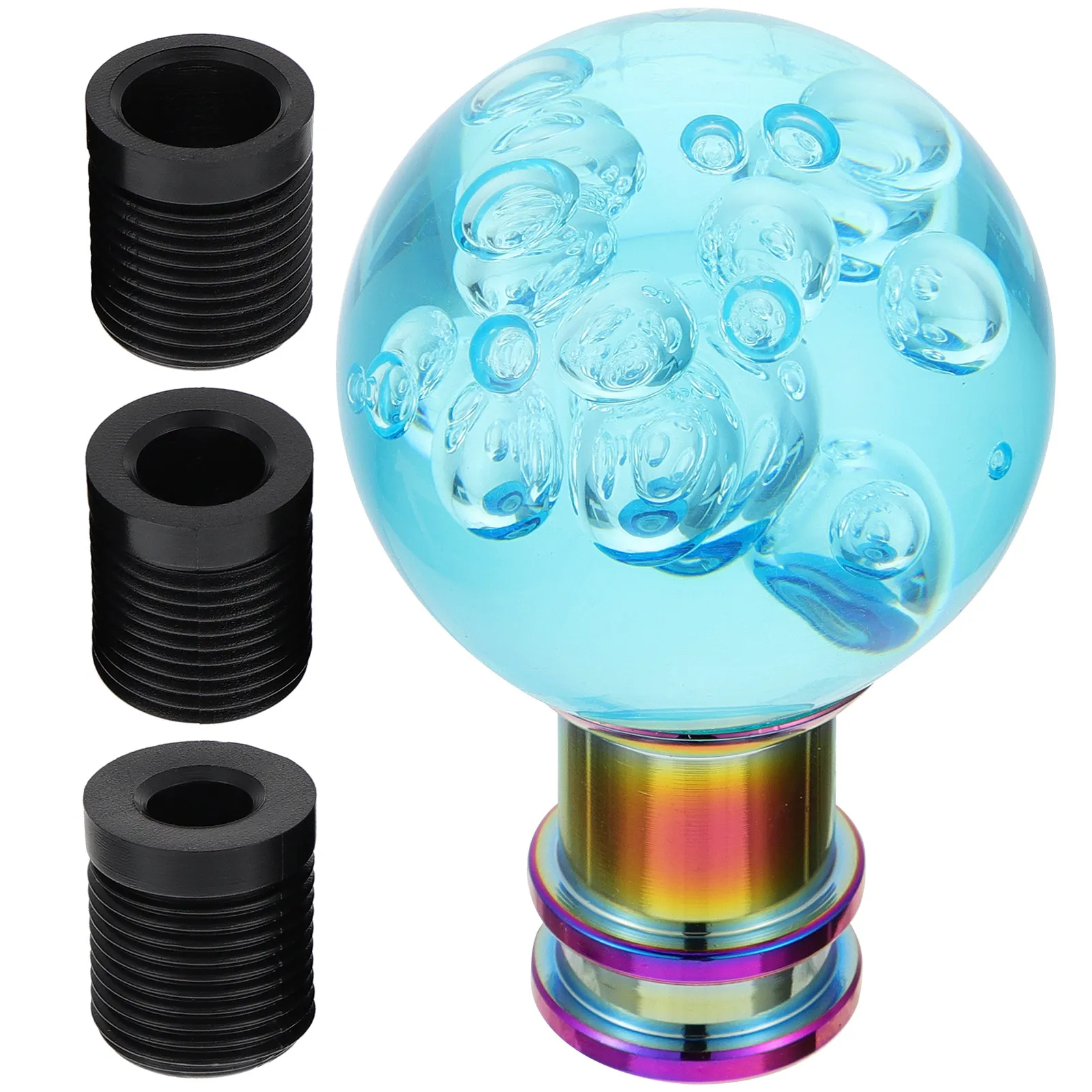 

1Set Car Gear Head Round Acrylic Knob High Durability Not Deform Ergonomic Design Comfort Driving Upgrade for Most Vehicles