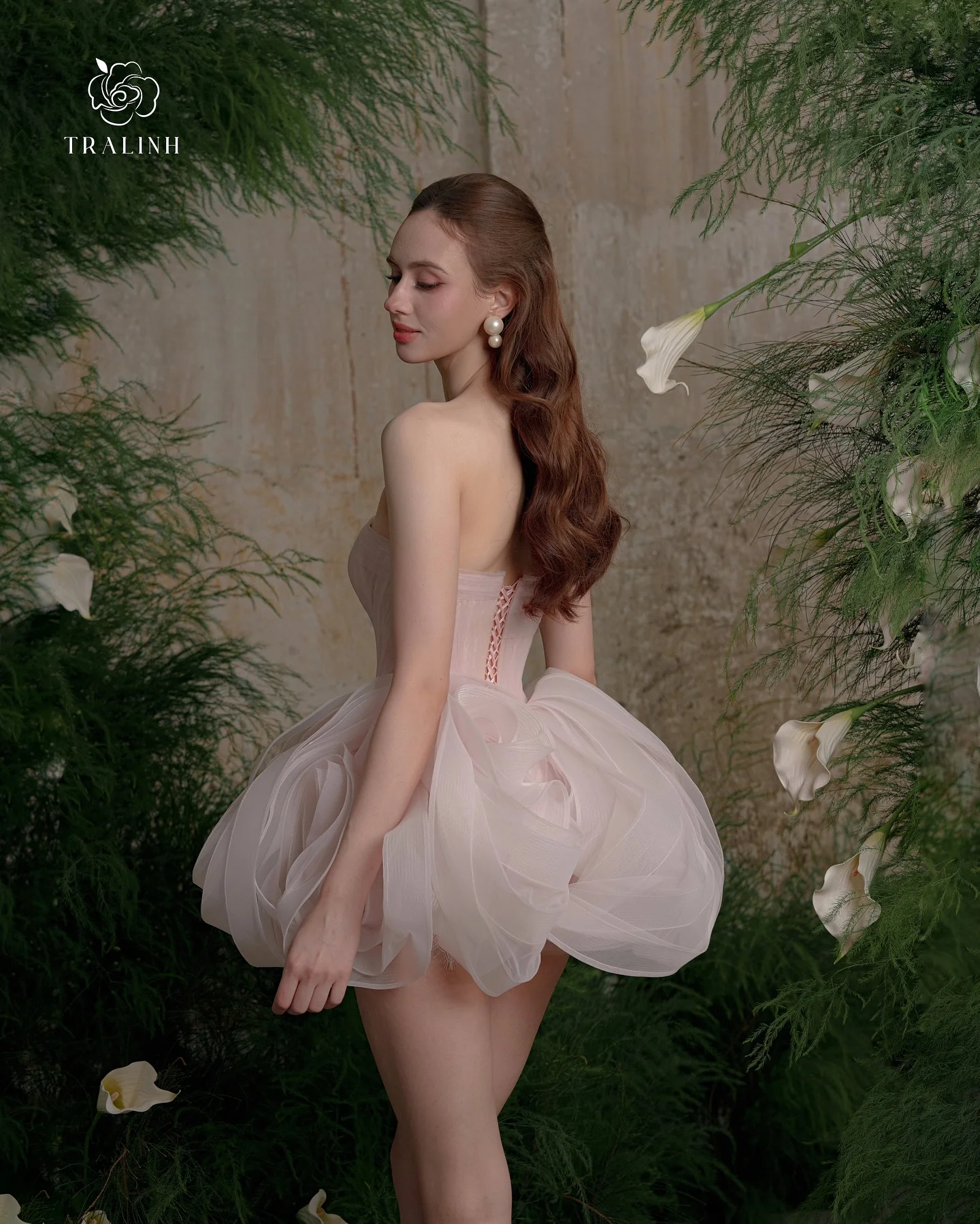 Robe de soirée à volants rose poussiéreux, faite à la main, en maille bouffante florale, robes de bal, tendance, en Tulle, à plusieurs niveaux, robes de concours, nouvelle collection