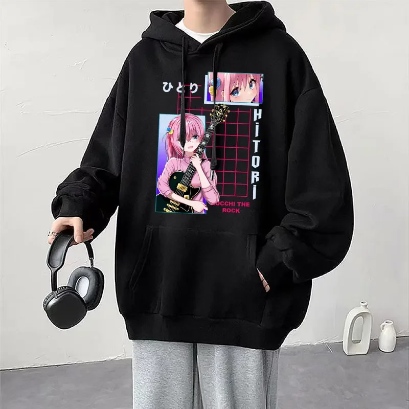 Anime Cos BOCCHI THE ROCK! Hoodie Kessoku Band Logo Couples Hoodies Goto Hitori Ijichi Nijika Cospaly Oversized Long Sleeve Male