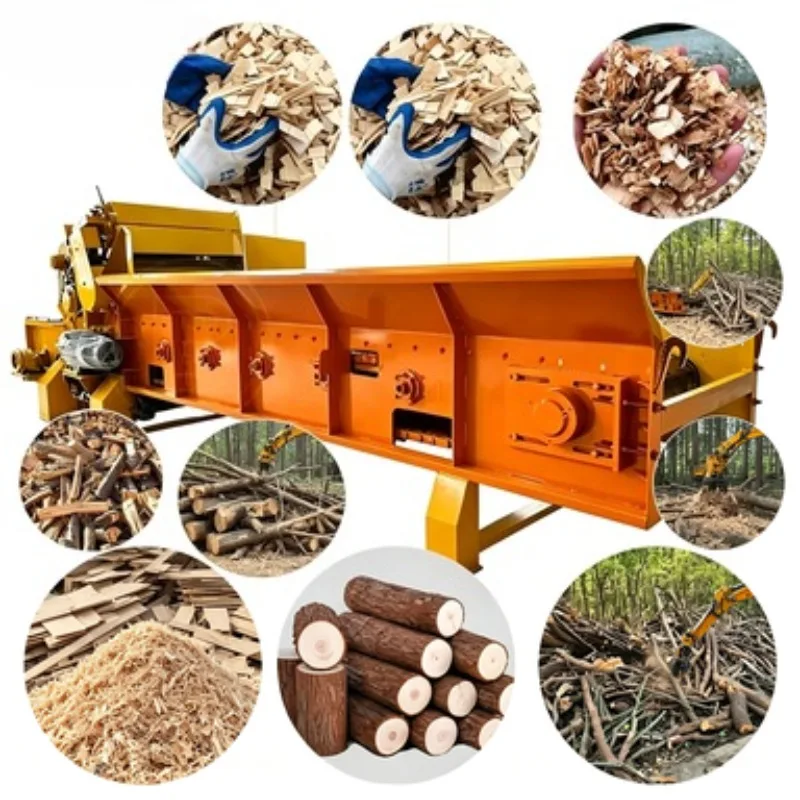 Garden Waste Wood Chipper Agricultural Compost Wood Crusher Orchard Pruning Waste Recycling Heavy Duty Wood Chipper